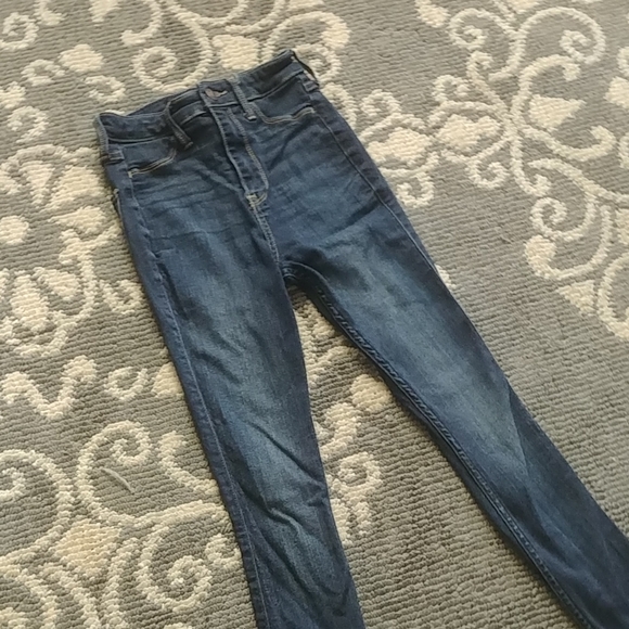 👖HOLLISTER SUPER HIGH-RISE SKINNY JEAN 00R - Picture 4 of 7